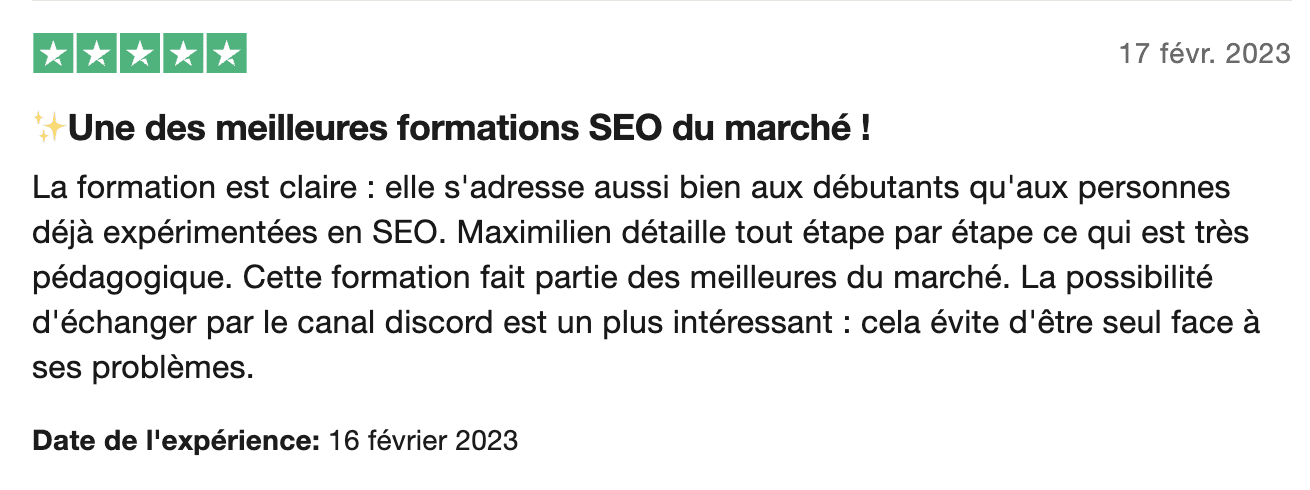 Formation affiliation maximilien labadie avis 1