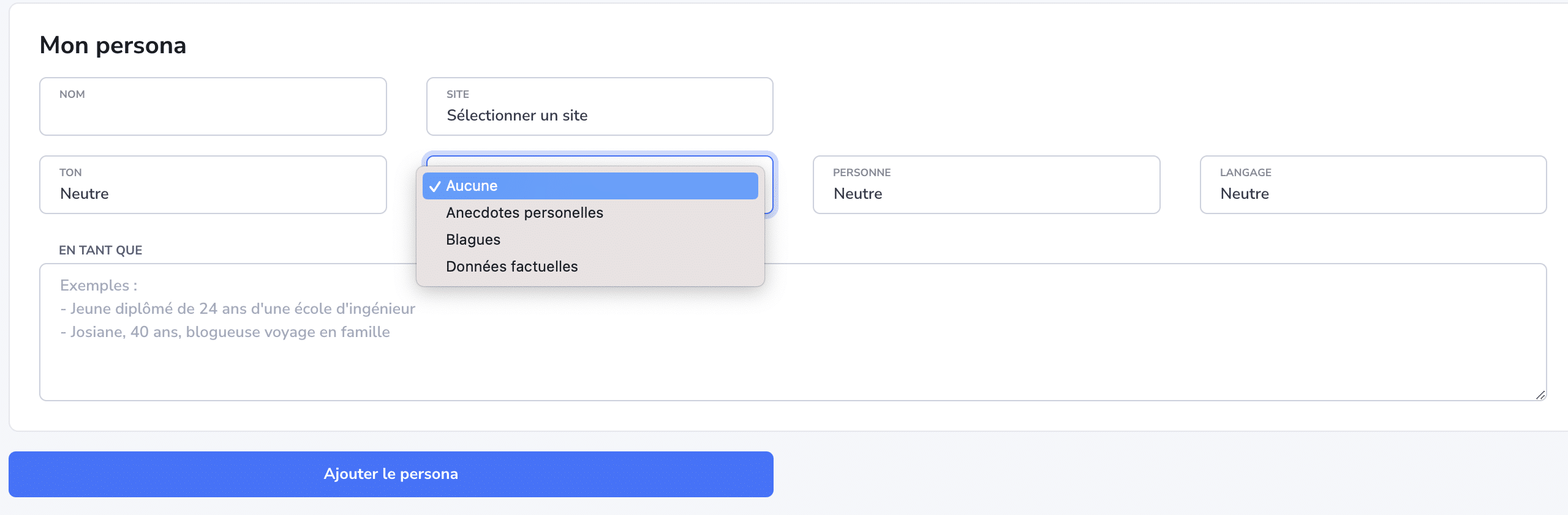 Fonction SKOATCH Avis Persona