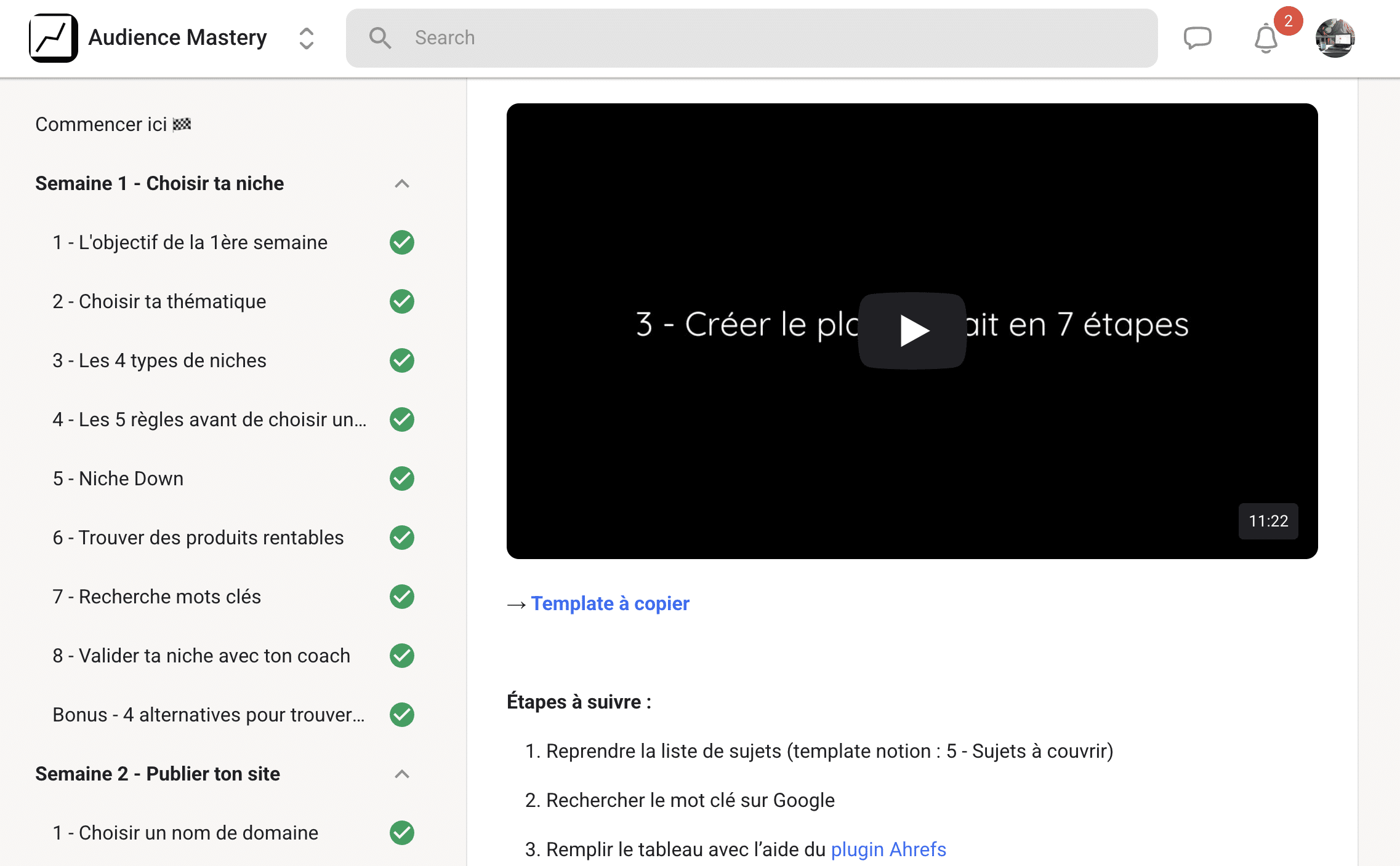 Avis Audience Mastery - Challenge 90 jours