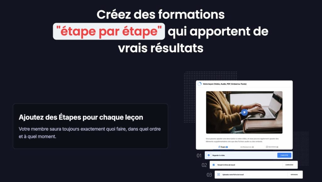 Schoolmaker fonctionnalités