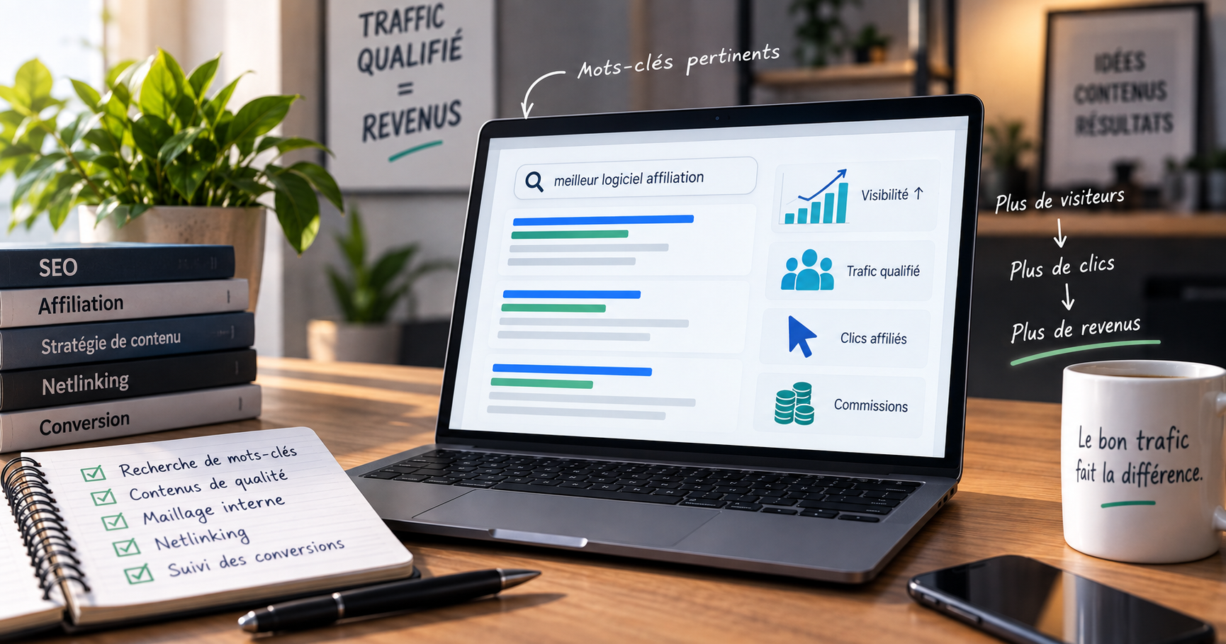 SEO pour un site d’affiliation : le parcours du trafic qualifié jusqu’à la conversion